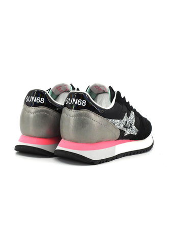 SUN68 Stargirl Glitter Sneaker Donna Nero Z34211 - Sandrini Calzature e Abbigliamento