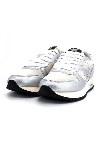 SUN68 Stargirl Metal Studs Sneaker Donna Bianco Panna Z42213 - Sandrini Calzature e Abbigliamento