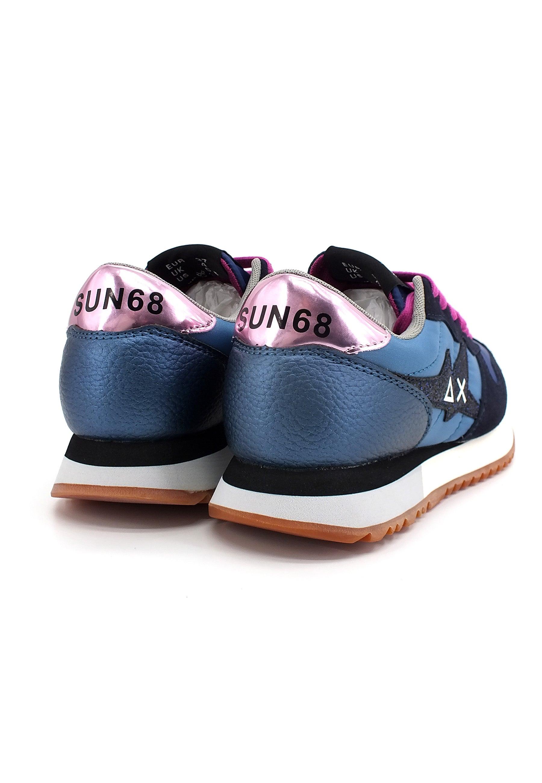 SUN68 Stargirl Nylon Glitter Sneaker Donna Navy Blue Z42211 - Sandrini Calzature e Abbigliamento