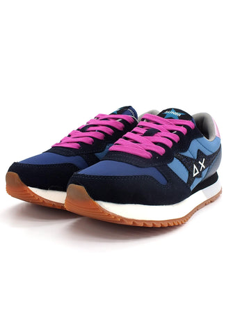 SUN68 Stargirl Nylon Glitter Sneaker Donna Navy Blue Z42211 - Sandrini Calzature e Abbigliamento