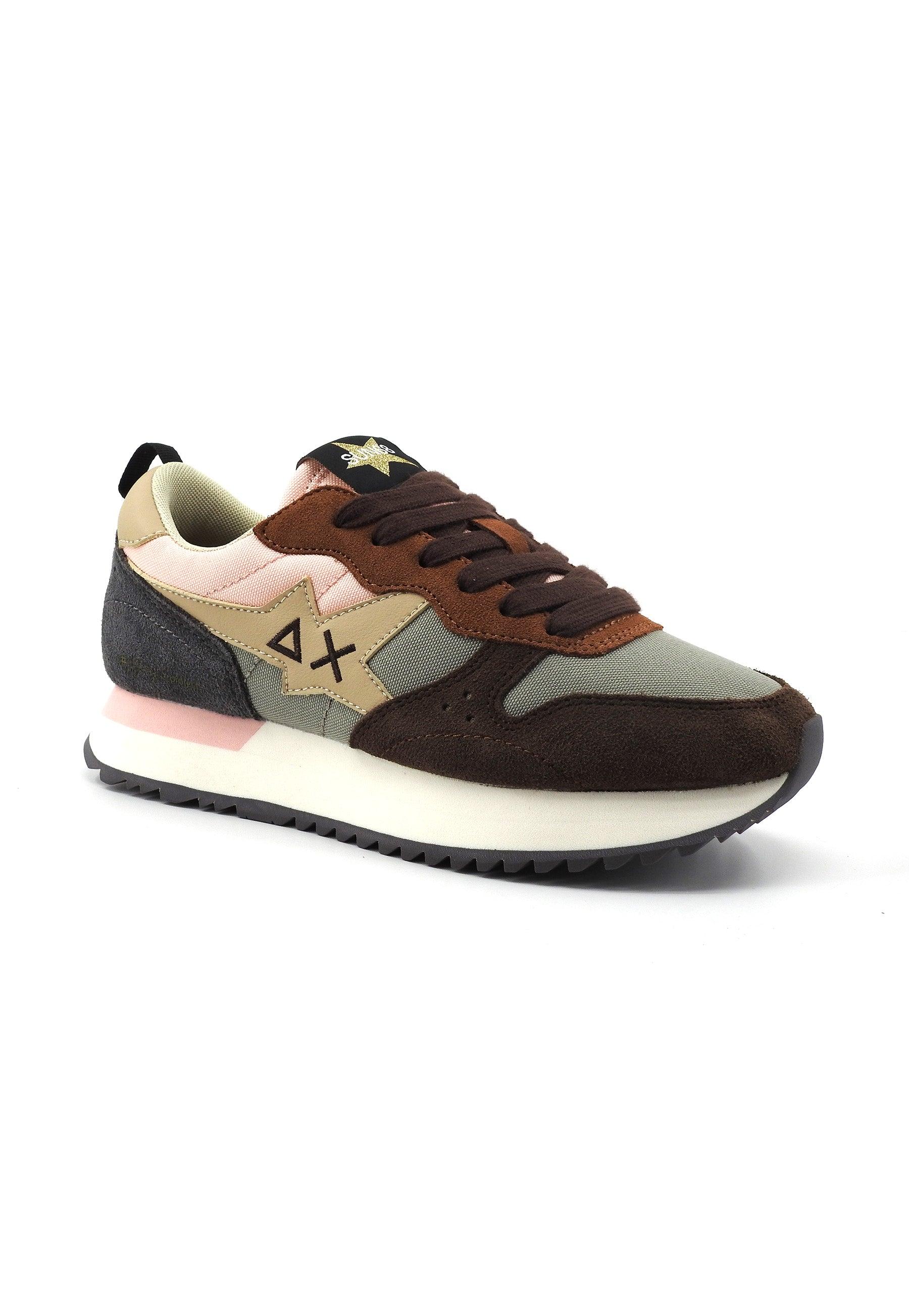 SUN68 Stargirl Sneaker Donna Grigio Medio Marrone Fantasia Z43209 - Sandrini Calzature e Abbigliamento