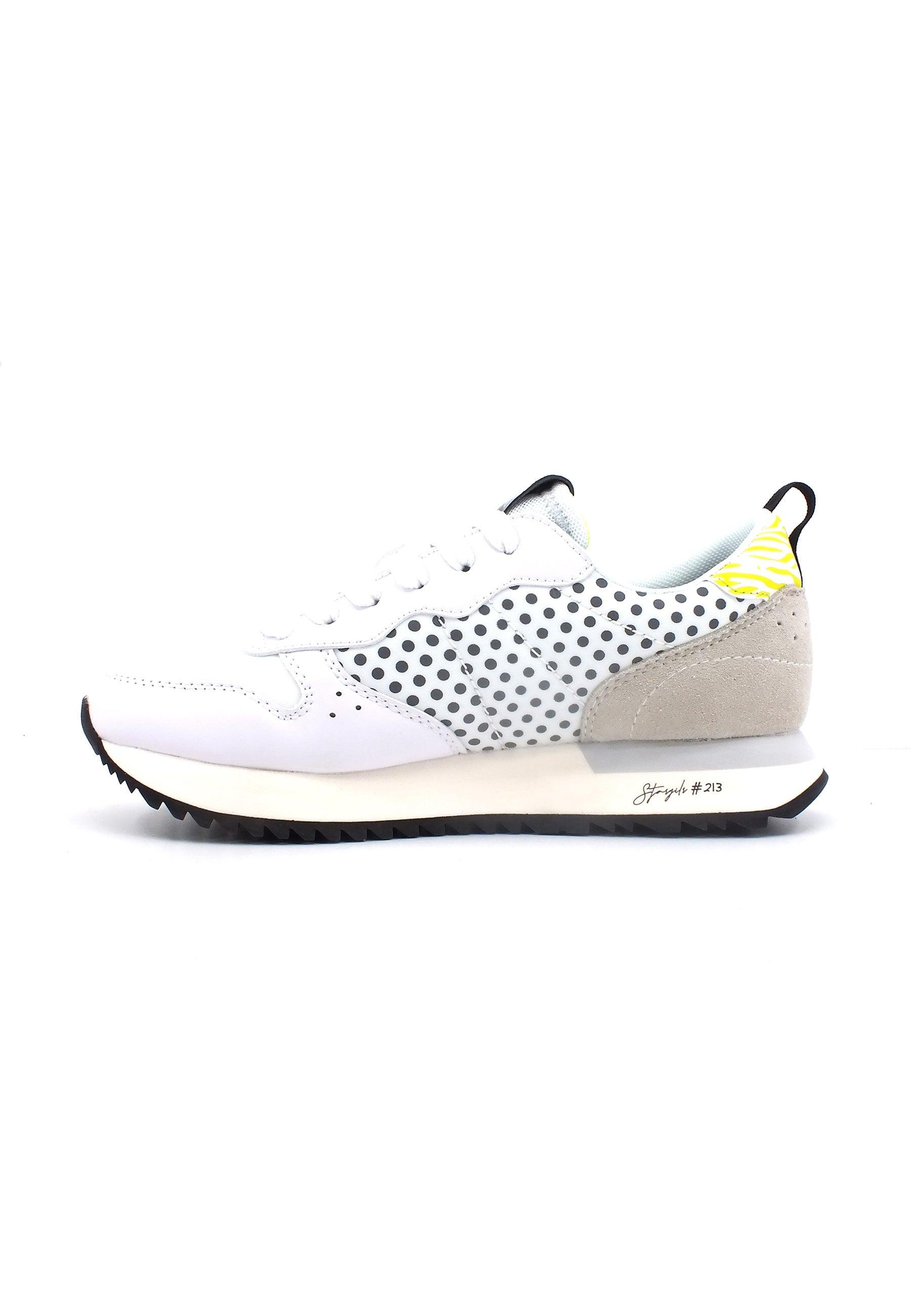 SUN68 Stargirl Trasparent Sneaker Donna Bianco Giallo Z33213 - Sandrini Calzature e Abbigliamento