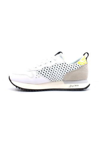 SUN68 Stargirl Trasparent Sneaker Donna Bianco Giallo Z33213 - Sandrini Calzature e Abbigliamento