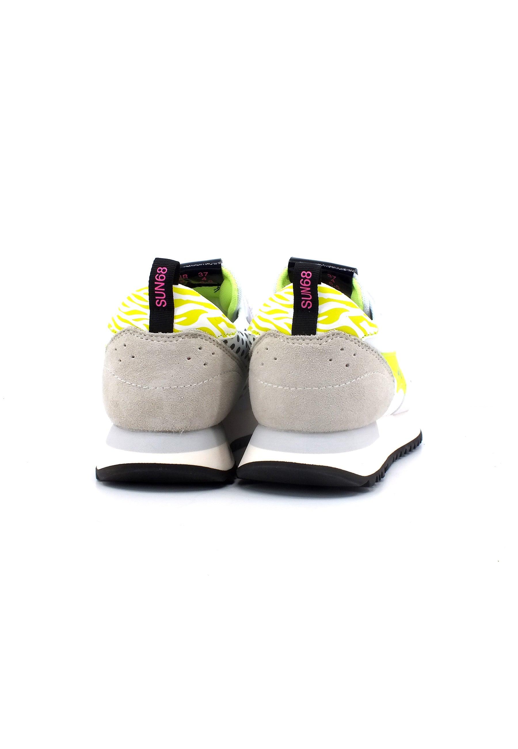 SUN68 Stargirl Trasparent Sneaker Donna Bianco Giallo Z33213 - Sandrini Calzature e Abbigliamento
