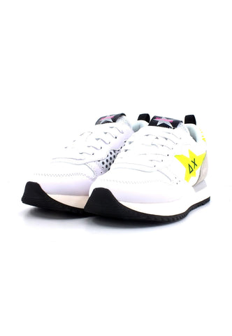 SUN68 Stargirl Trasparent Sneaker Donna Bianco Giallo Z33213 - Sandrini Calzature e Abbigliamento