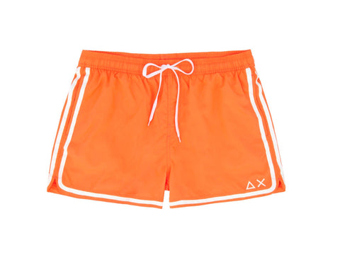 SUN68 Swim Pant Side Band Costume Arancio Fluo H19103 - Sandrini Calzature e Abbigliamento