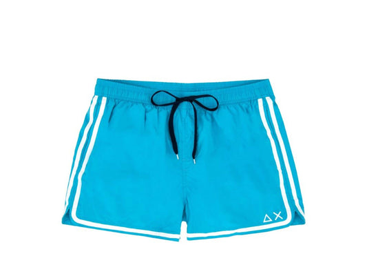 SUN68 Swim Pant Side Band Costume Blue Fluo H19103 - Sandrini Calzature e Abbigliamento