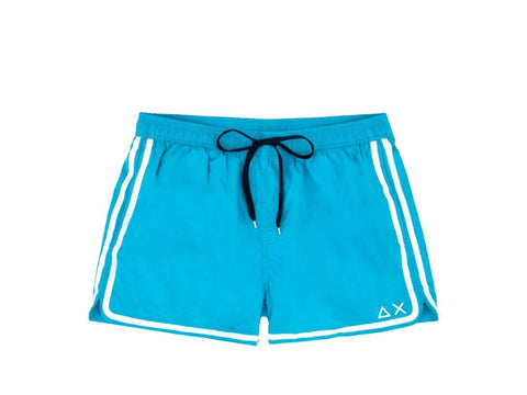 SUN68 Swim Pant Side Band Costume Blue Fluo H19103 - Sandrini Calzature e Abbigliamento