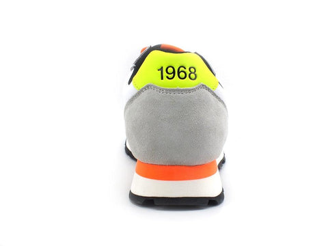 SUN68 Tom Fluo Nylon Sneaker Running Bianco Z41102 - Sandrini Calzature e Abbigliamento