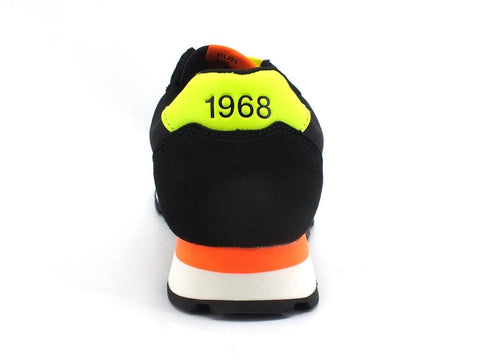 SUN68 Tom Fluo Nylon Sneaker Running Nero Z41102 - Sandrini Calzature e Abbigliamento