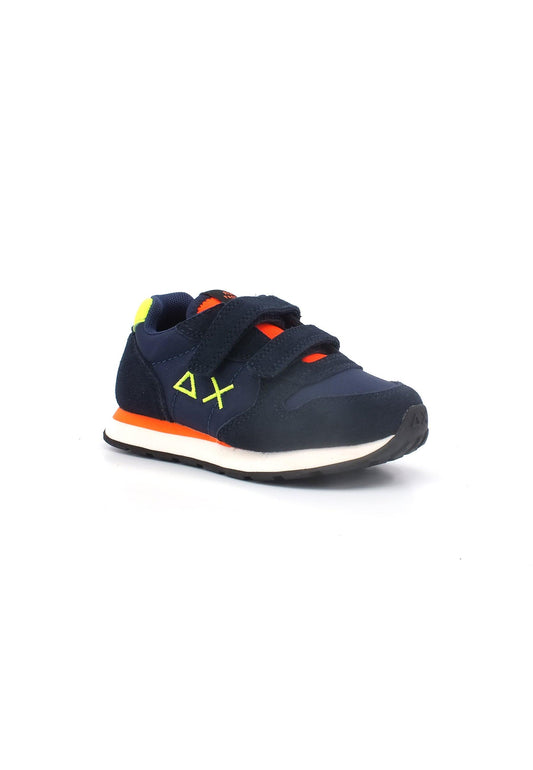 SUN68 Tom Fluo Sneaker Bambino Navy Blue Z33302B - Sandrini Calzature e Abbigliamento