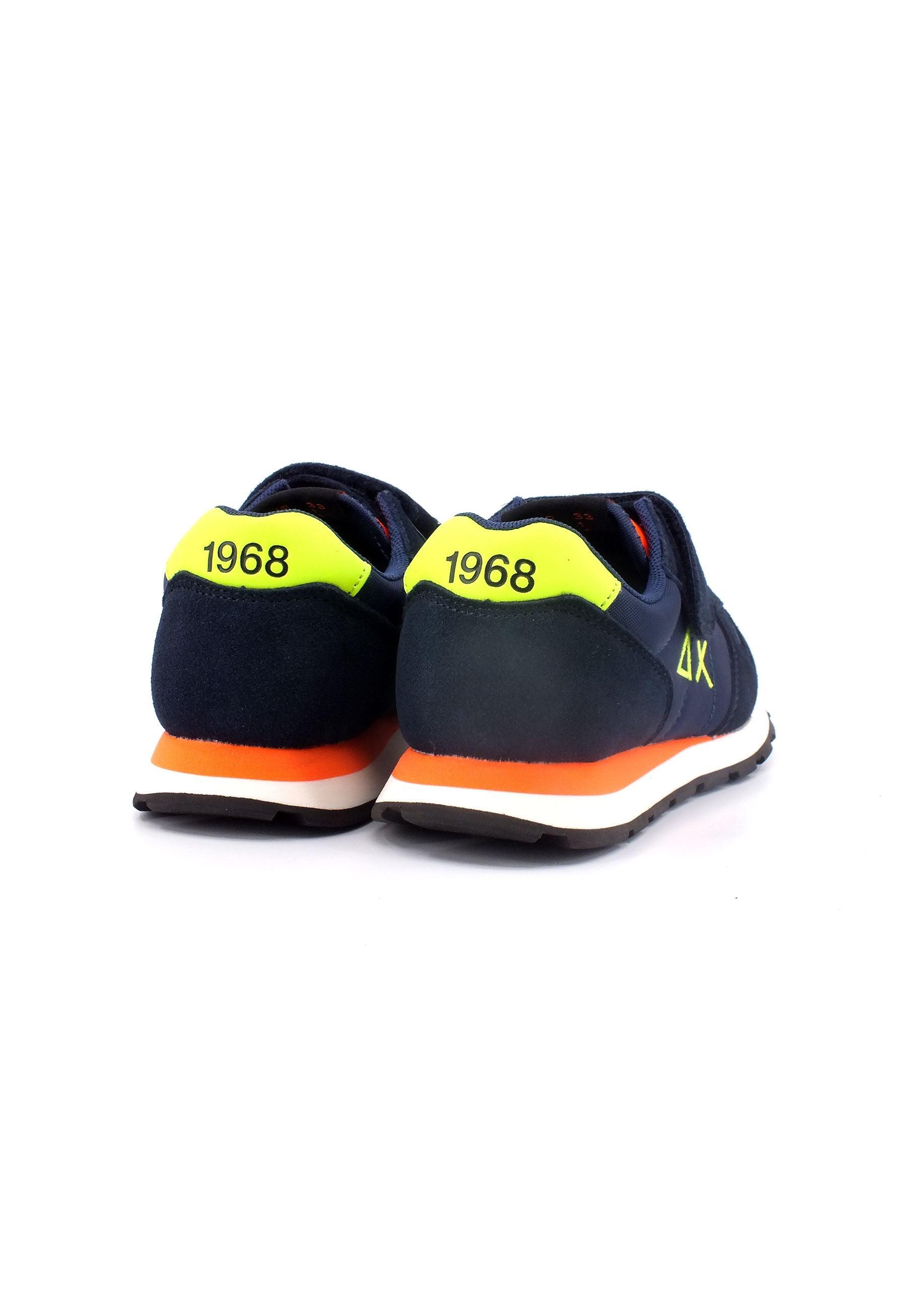 SUN68 Tom Fluo Sneaker Bambino Navy Blue Z33302K - Sandrini Calzature e Abbigliamento