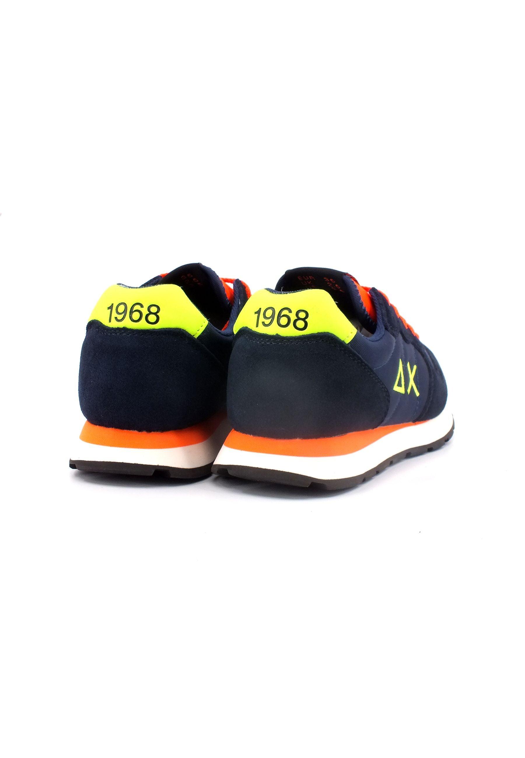 SUN68 Tom Fluo Sneaker Bambino Navy Blue Z33302T - Sandrini Calzature e Abbigliamento