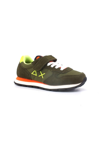 SUN68 Tom Fluo Sneaker Bambino Verde Militare Z33302K - Sandrini Calzature e Abbigliamento