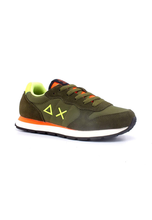 SUN68 Tom Fluo Sneaker Bambino Verde Militare Z33302T - Sandrini Calzature e Abbigliamento