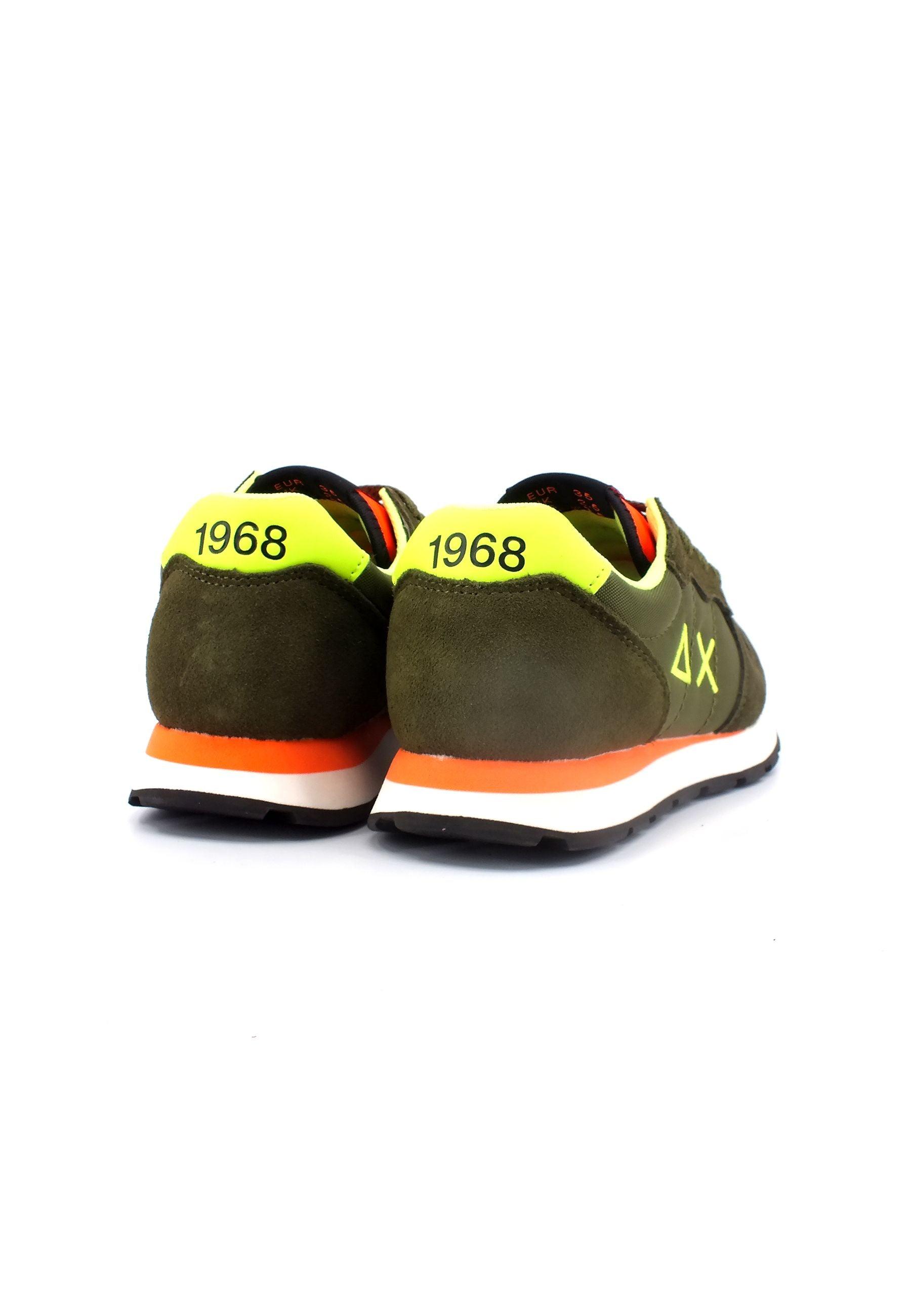 SUN68 Tom Fluo Sneaker Bambino Verde Militare Z33302T - Sandrini Calzature e Abbigliamento