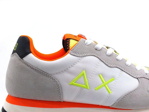 SUN68 Tom Fluo Sneaker Running Bianco Z32102 - Sandrini Calzature e Abbigliamento