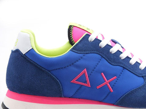 SUN68 Tom Fluo Sneaker Running Blu Royal Z32102 - Sandrini Calzature e Abbigliamento