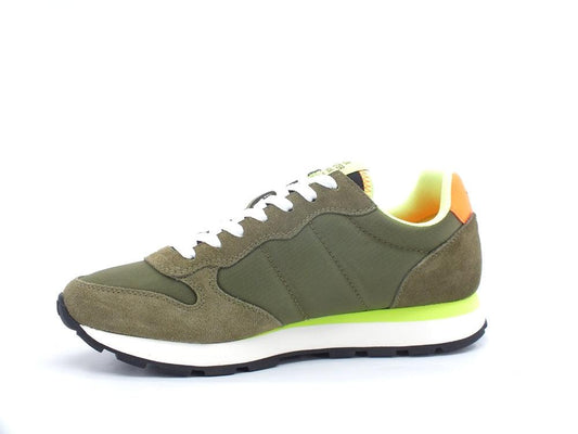 SUN68 Tom Fluo Sneaker Running Green Militare Z32102 - Sandrini Calzature e Abbigliamento