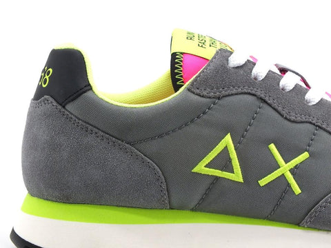 SUN68 Tom Fluo Sneaker Running Grigio Medio Z32102 - Sandrini Calzature e Abbigliamento