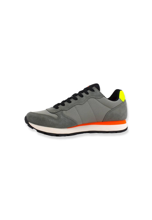 SUN68 Tom Fluo Sneaker Uomo Grigio Medio Z42102 - Sandrini Calzature e Abbigliamento