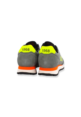 SUN68 Tom Fluo Sneaker Uomo Grigio Medio Z42102 - Sandrini Calzature e Abbigliamento