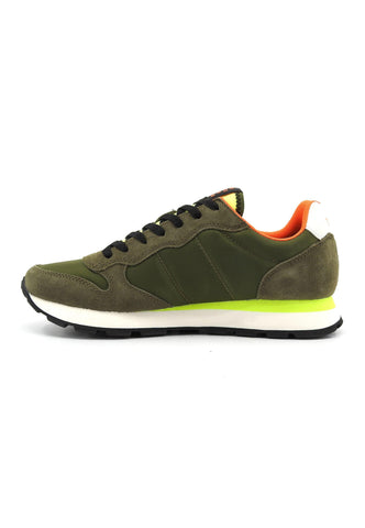 SUN68 Tom Fluo Sneaker Uomo Militare Z34102 - Sandrini Calzature e Abbigliamento