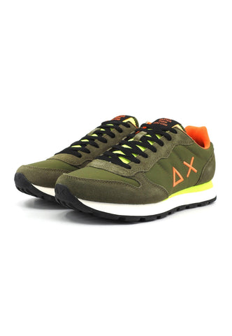 SUN68 Tom Fluo Sneaker Uomo Militare Z34102 - Sandrini Calzature e Abbigliamento