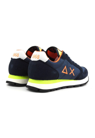 SUN68 Tom Fluo Sneaker Uomo Navy Blue Z34102 - Sandrini Calzature e Abbigliamento