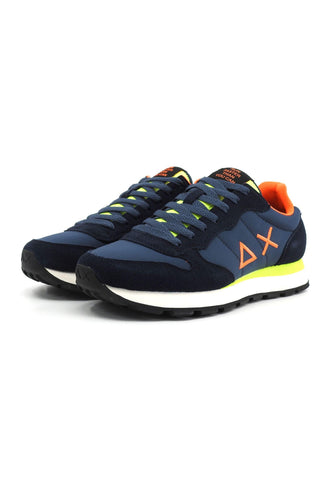 SUN68 Tom Fluo Sneaker Uomo Navy Blue Z34102 - Sandrini Calzature e Abbigliamento