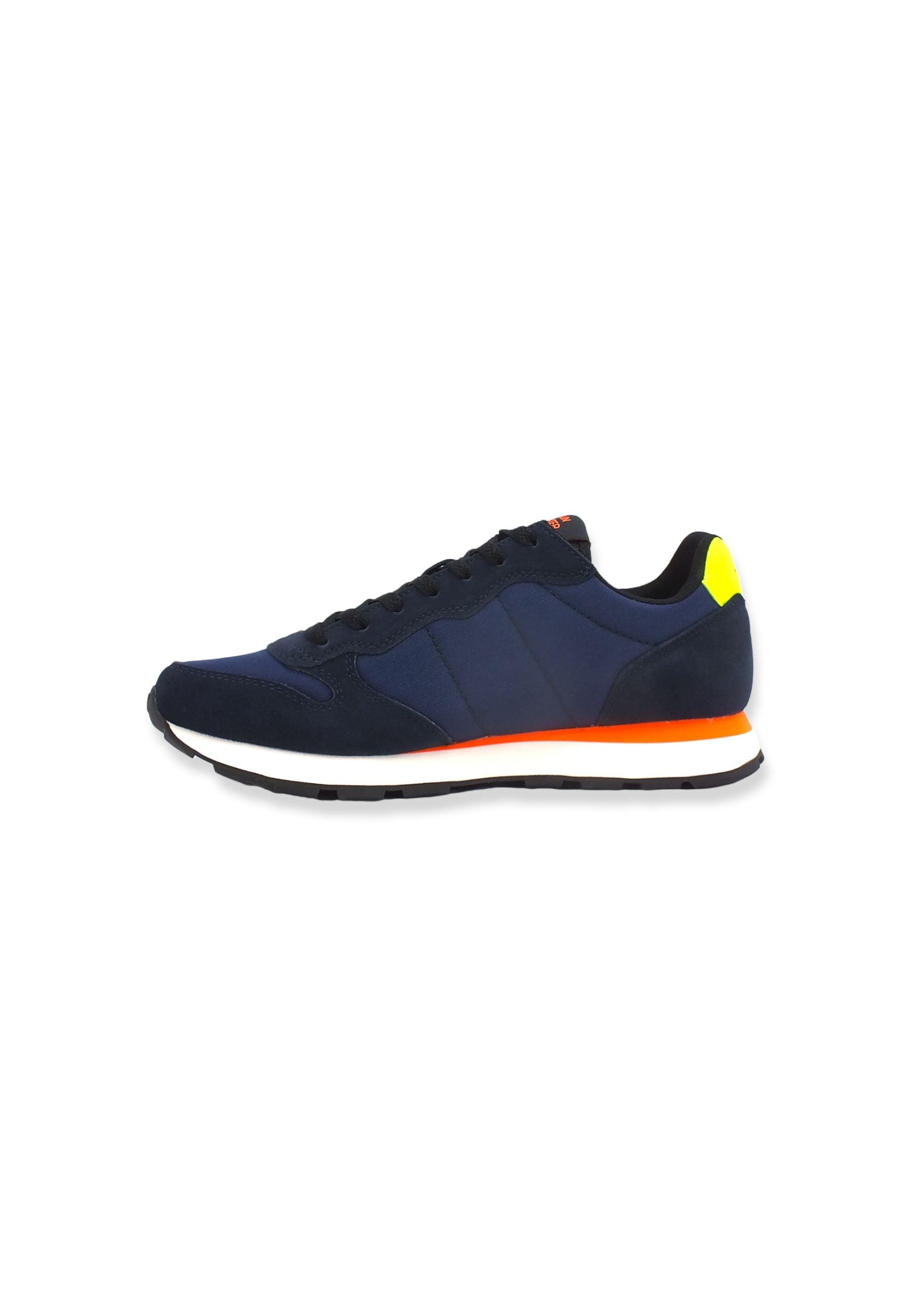 SUN68 Tom Fluo Sneaker Uomo Navy Blue Z42102 - Sandrini Calzature e Abbigliamento