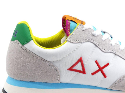 SUN68 Tom For Peace Sneaker Bianco Multicolor Z32104 - Sandrini Calzature e Abbigliamento
