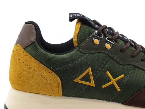 SUN68 Tom Goes Camping Sneaker Trekking Militare Scuro Marrone Z41108 - Sandrini Calzature e Abbigliamento