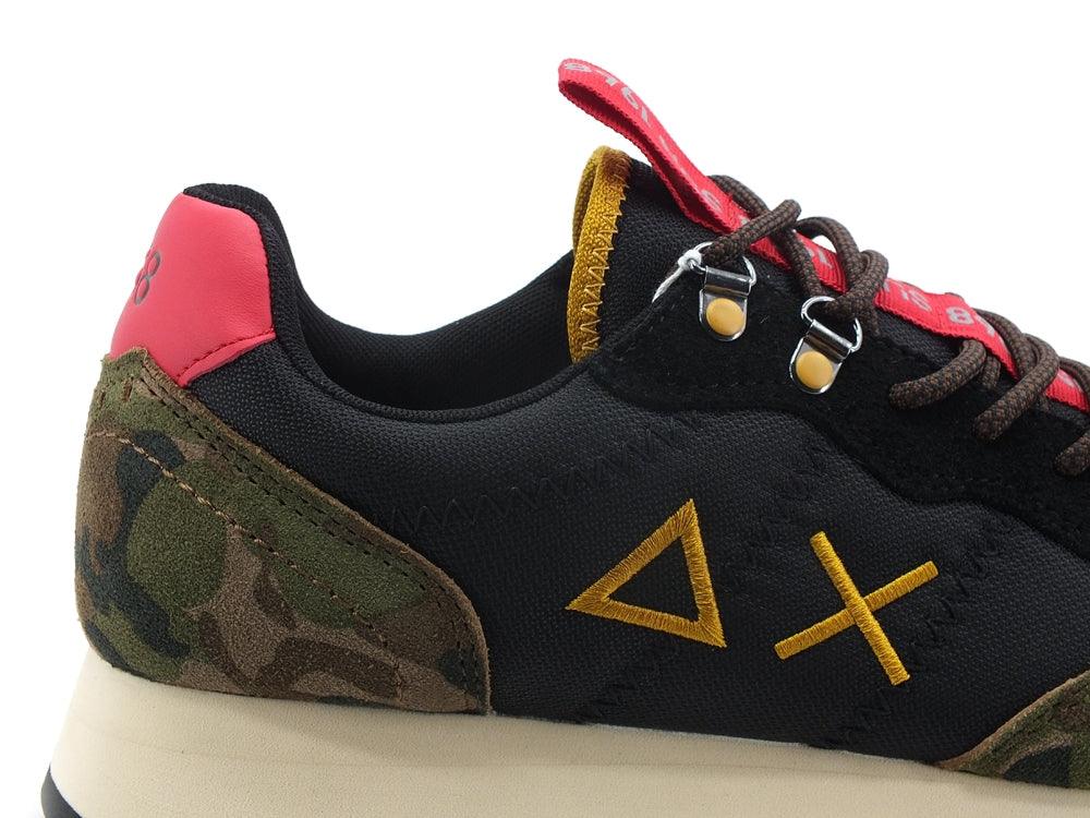 SUN68 Tom Goes Camping Sneaker Trekking Nero Green Camouflage Z41108 - Sandrini Calzature e Abbigliamento