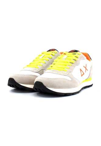 SUN68 Tom Solid Fluo Sneaker Uomo Bianco Z33102 - Sandrini Calzature e Abbigliamento