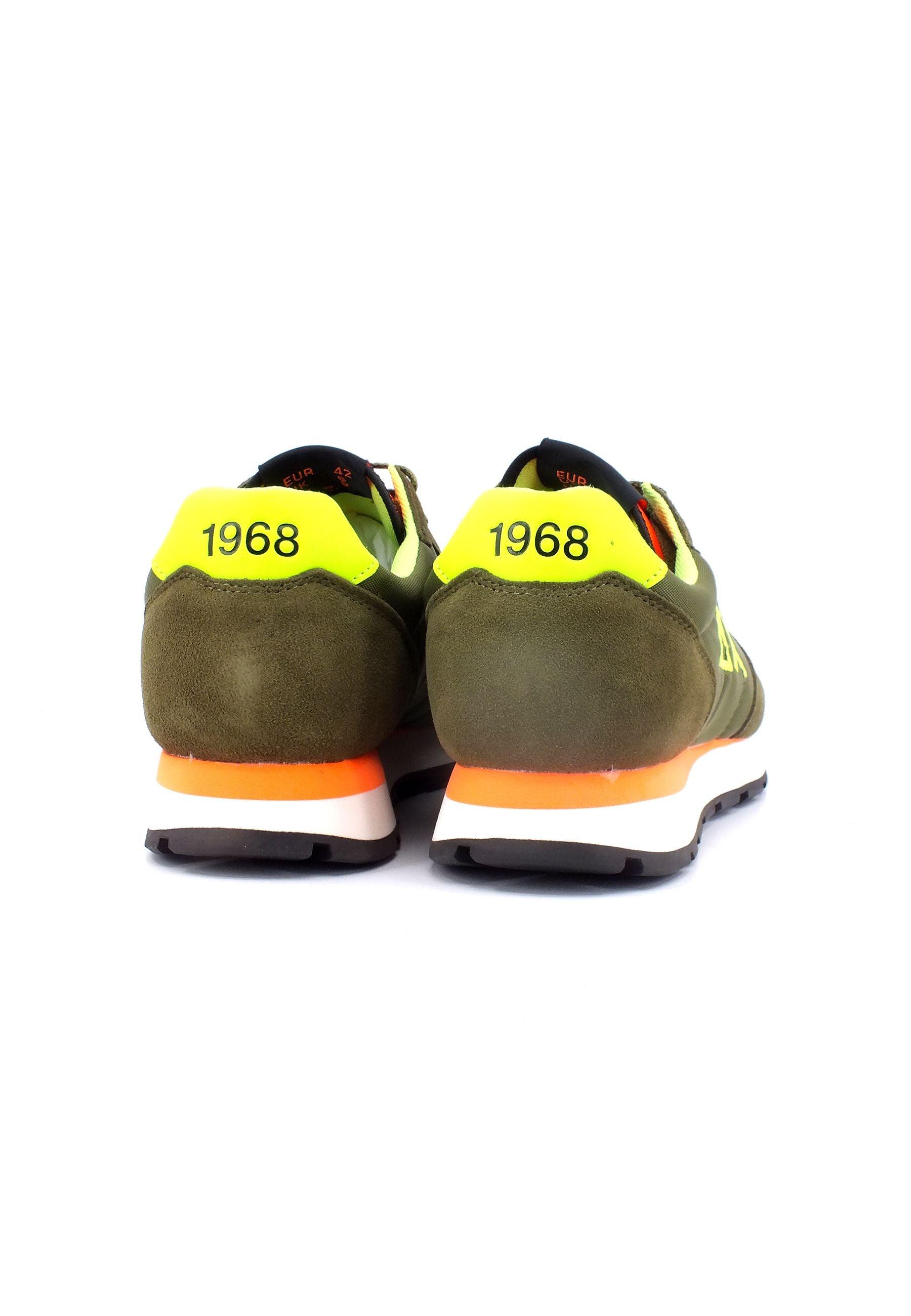 SUN68 Tom Solid Fluo Sneaker Uomo Militare Z33102 - Sandrini Calzature e Abbigliamento