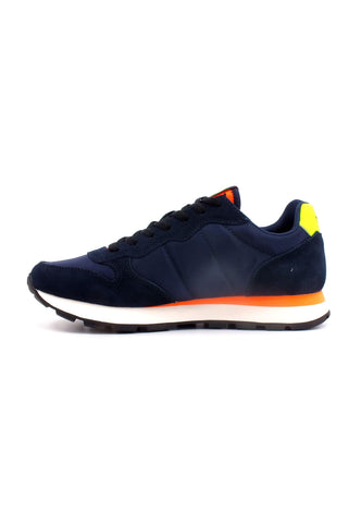 SUN68 Tom Solid Fluo Sneaker Uomo Navy Blue Z33102 - Sandrini Calzature e Abbigliamento