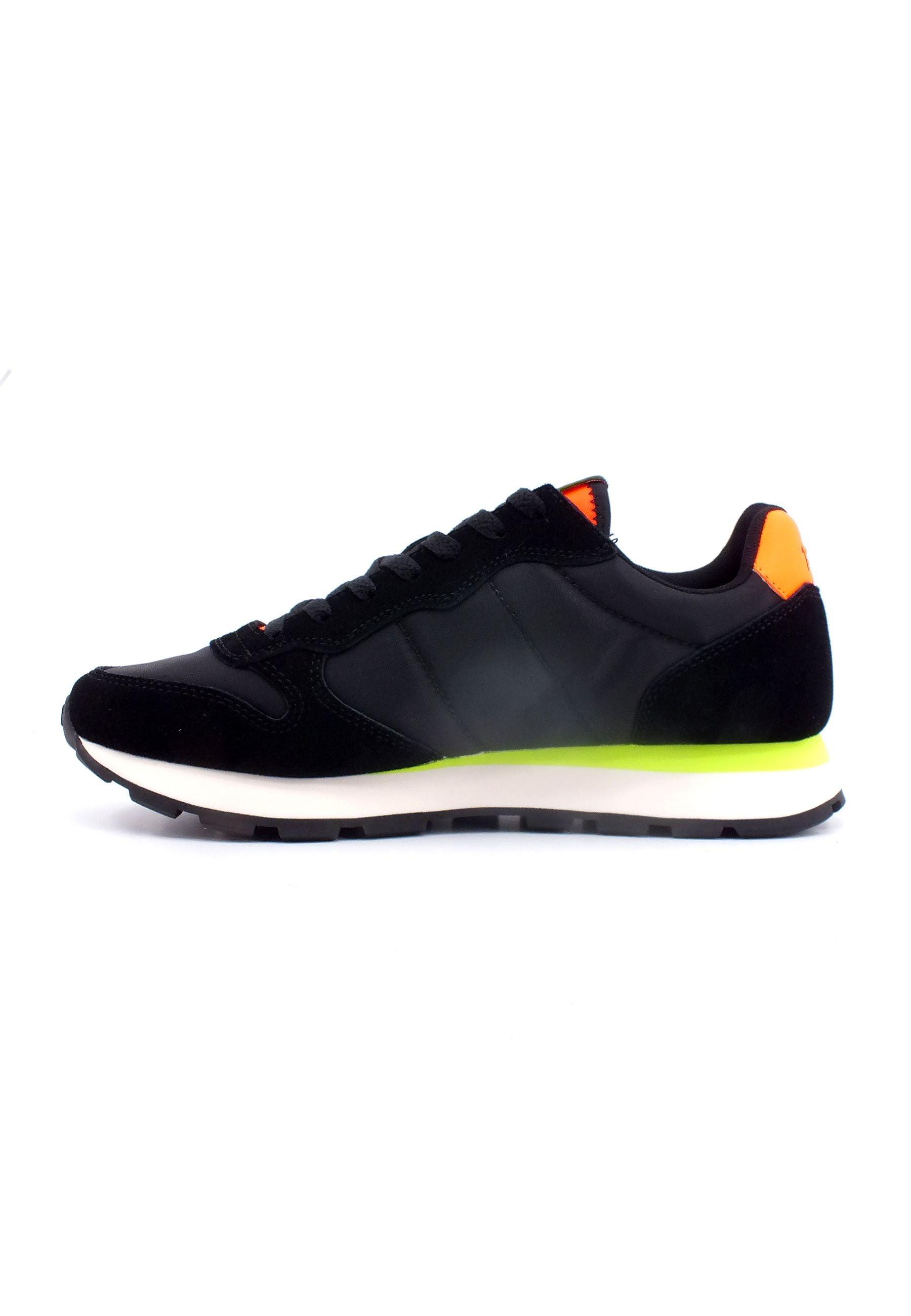 SUN68 Tom Solid Fluo Sneaker Uomo Nero Z33102 - Sandrini Calzature e Abbigliamento