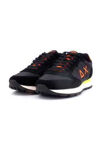 SUN68 Tom Solid Fluo Sneaker Uomo Nero Z33102 - Sandrini Calzature e Abbigliamento