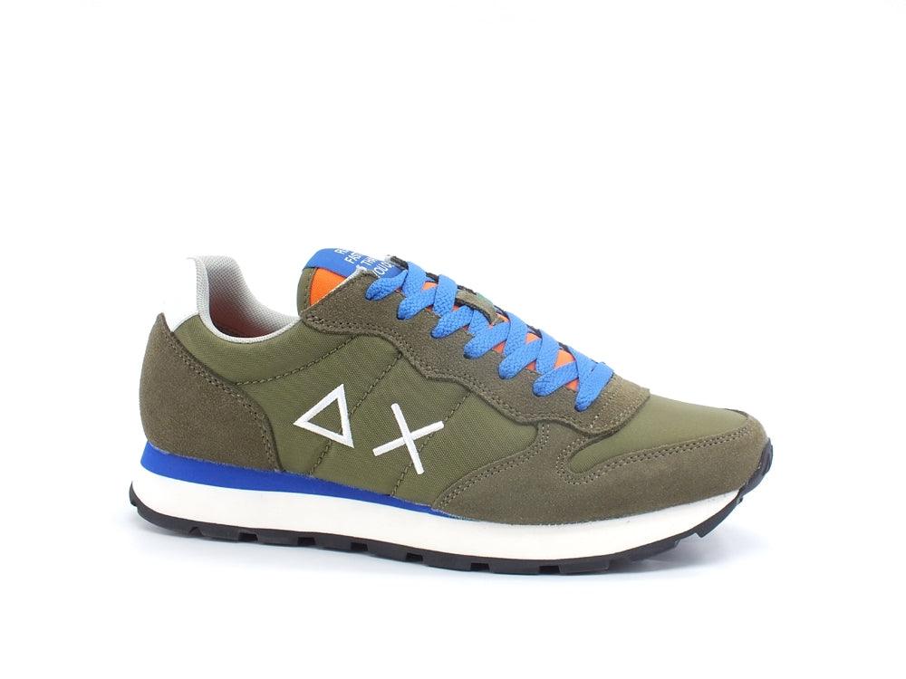 SUN68 Tom Solid Nylon Sneaker Green Militare Z32101 - Sandrini Calzature e Abbigliamento