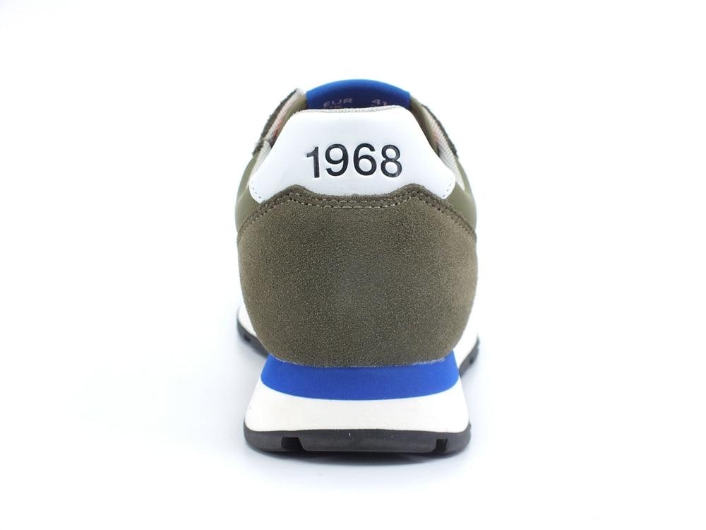 SUN68 Tom Solid Nylon Sneaker Green Militare Z32101 - Sandrini Calzature e Abbigliamento