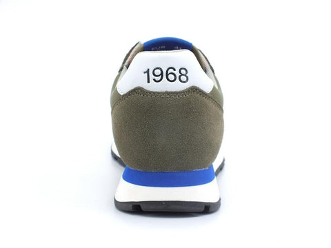 SUN68 Tom Solid Nylon Sneaker Green Militare Z32101 - Sandrini Calzature e Abbigliamento