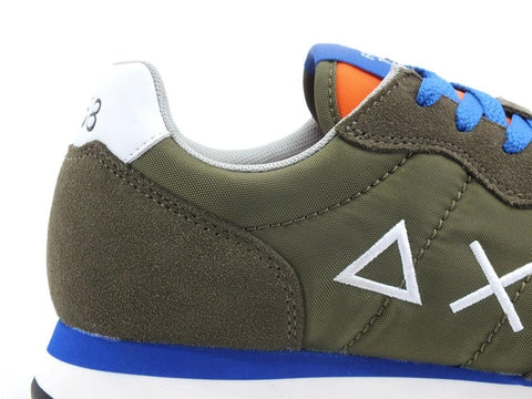 SUN68 Tom Solid Nylon Sneaker Green Militare Z32101 - Sandrini Calzature e Abbigliamento