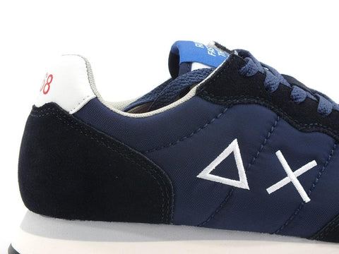 SUN68 Tom Solid Nylon Sneaker Navy Blue Z32101 - Sandrini Calzature e Abbigliamento