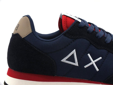 SUN68 Tom Solid Nylon Sneaker Running Navy Blue Z41101 - Sandrini Calzature e Abbigliamento