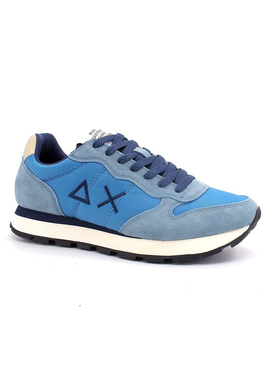 SUN68 Tom Solid Nylon Sneaker Uomo Azzurro Avio Z42101 - Sandrini Calzature e Abbigliamento