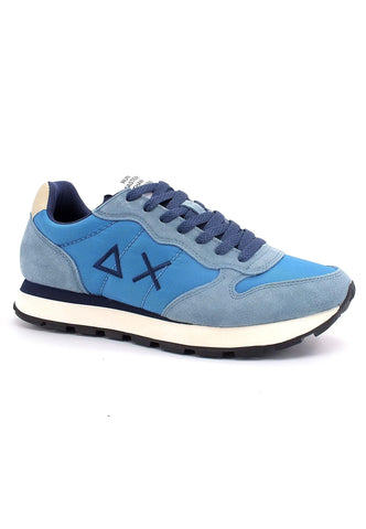 SUN68 Tom Solid Nylon Sneaker Uomo Azzurro Avio Z42101 - Sandrini Calzature e Abbigliamento