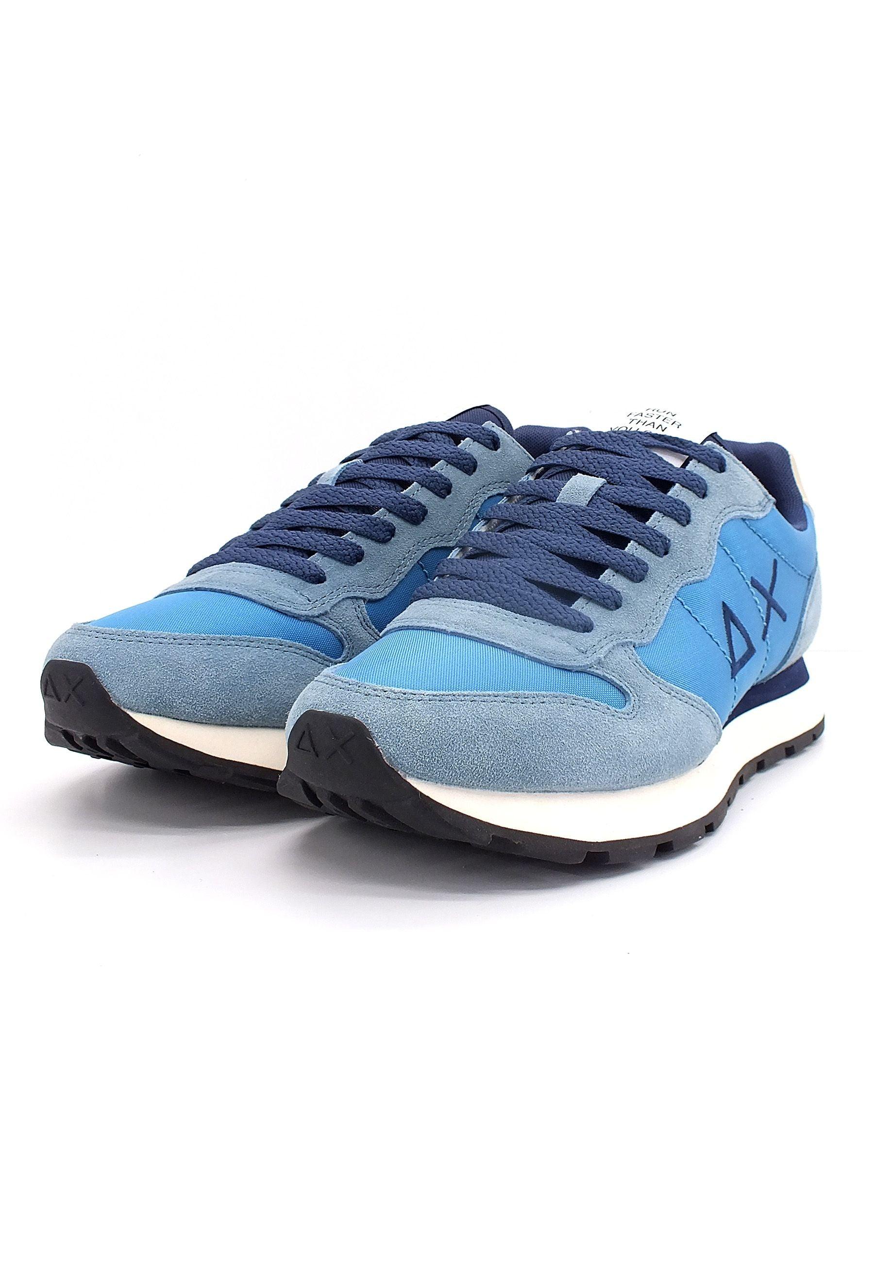 SUN68 Tom Solid Nylon Sneaker Uomo Azzurro Avio Z42101 - Sandrini Calzature e Abbigliamento