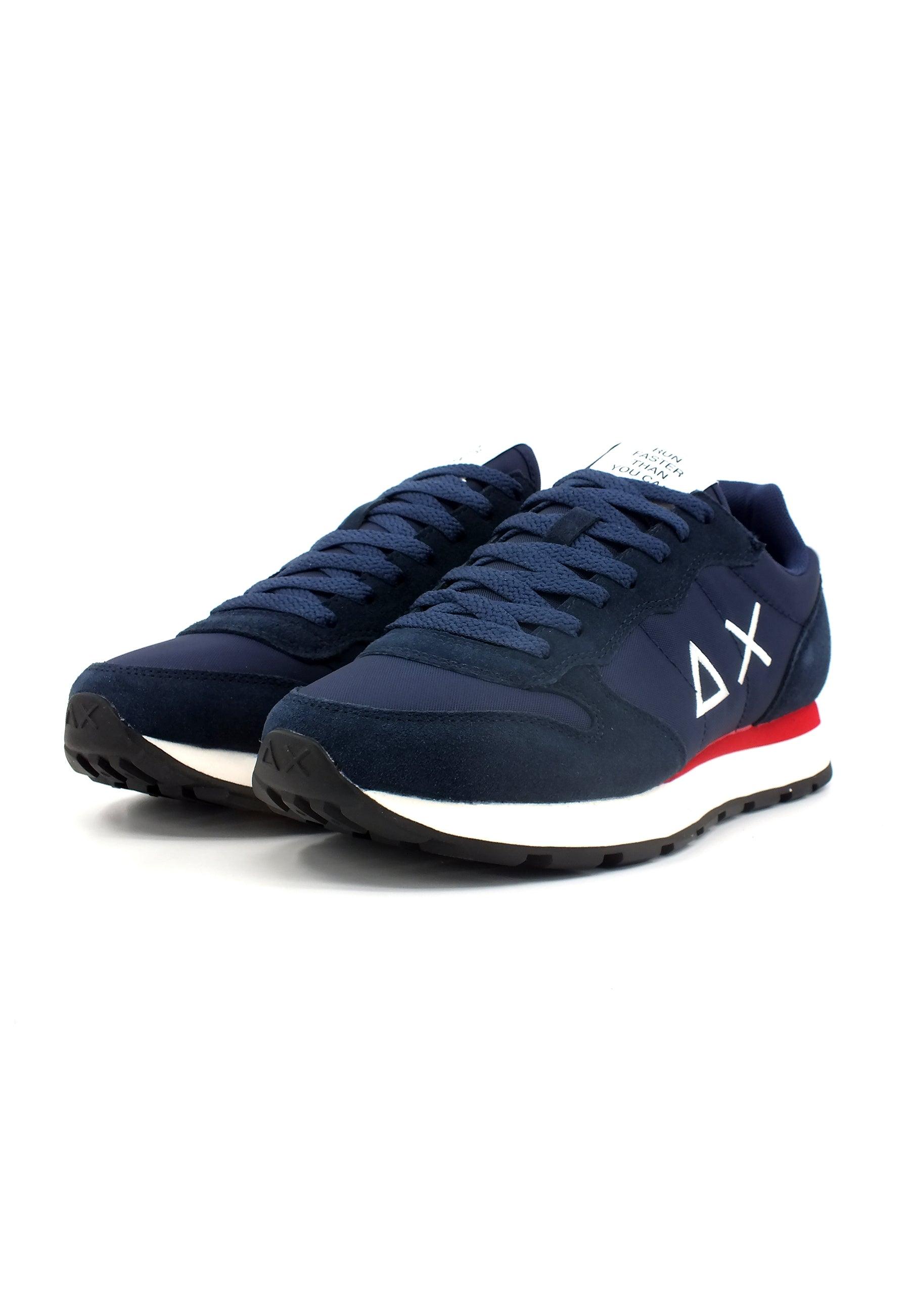 SUN68 Tom Solid Nylon Sneaker Uomo Navy Blue Z33101 - Sandrini Calzature e Abbigliamento