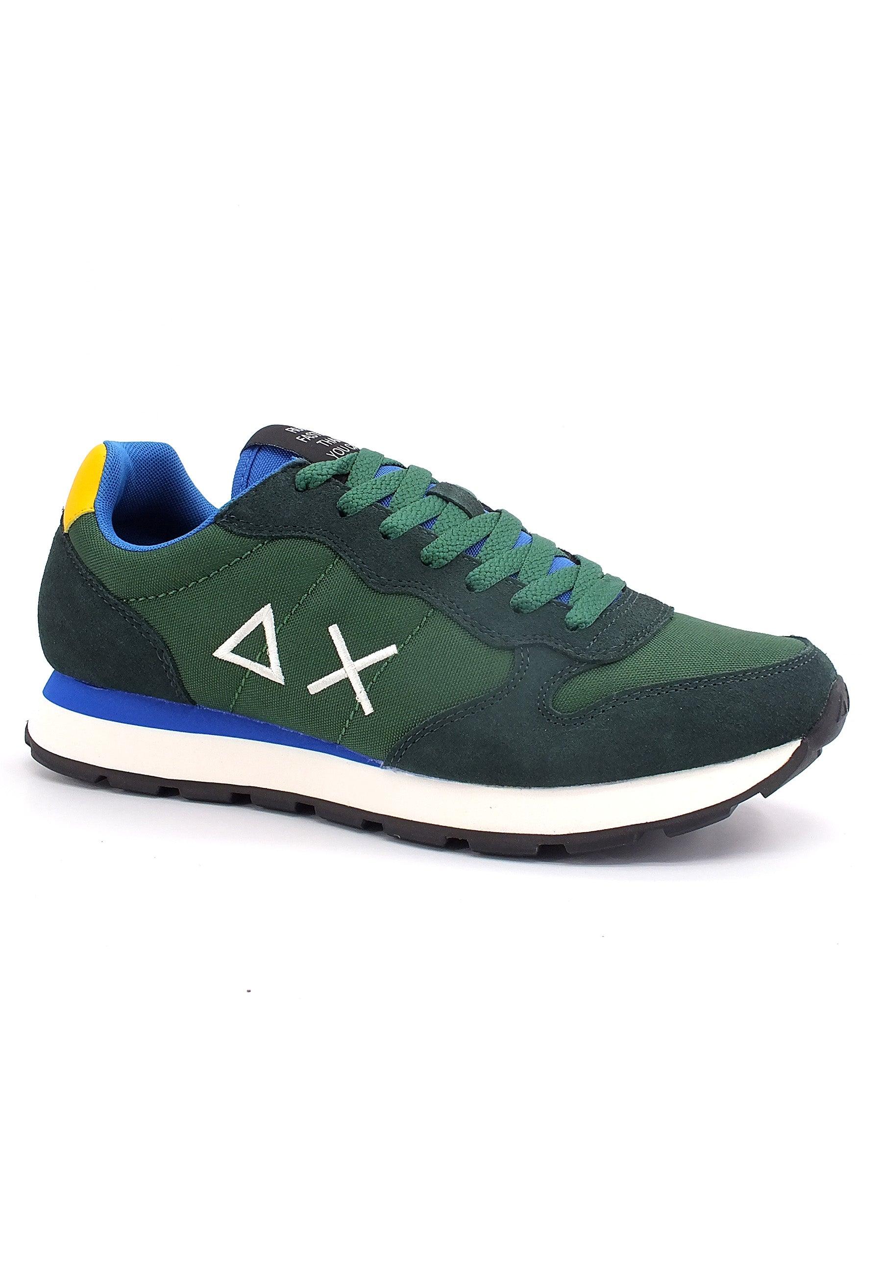 SUN68 Tom Solid Nylon Sneaker Uomo Verde Scuro Z42101 - Sandrini Calzature e Abbigliamento